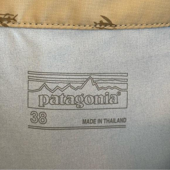 PATAGONIA Stretch Planing Boardshorts Blue Striped Swimming Trunks Men’s 38x9 - Picture 5 of 8